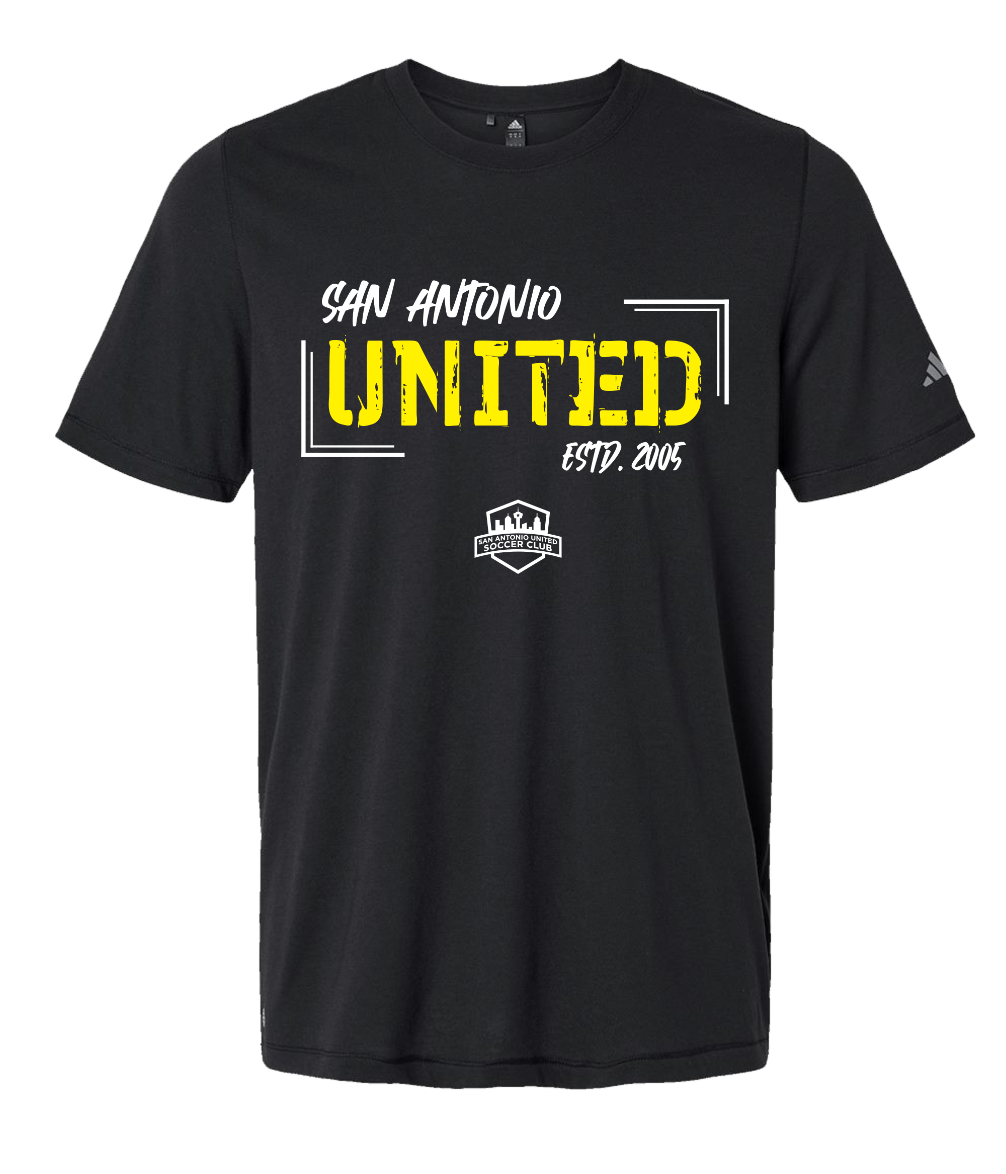 SA United 25 Grunge adidas Blend Tee