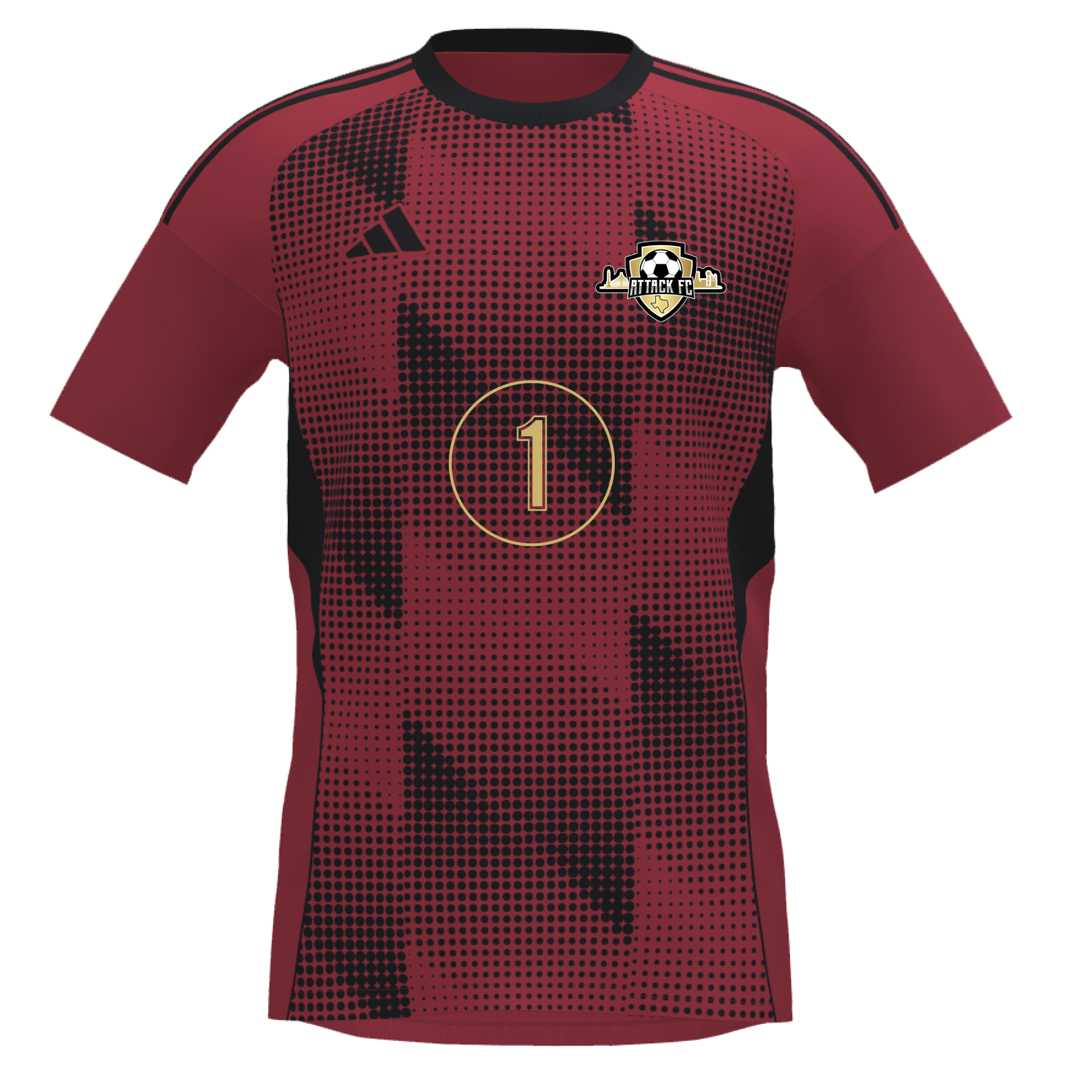 Attack FC adidas Custom Tiro 25 Competition Jersey - Red