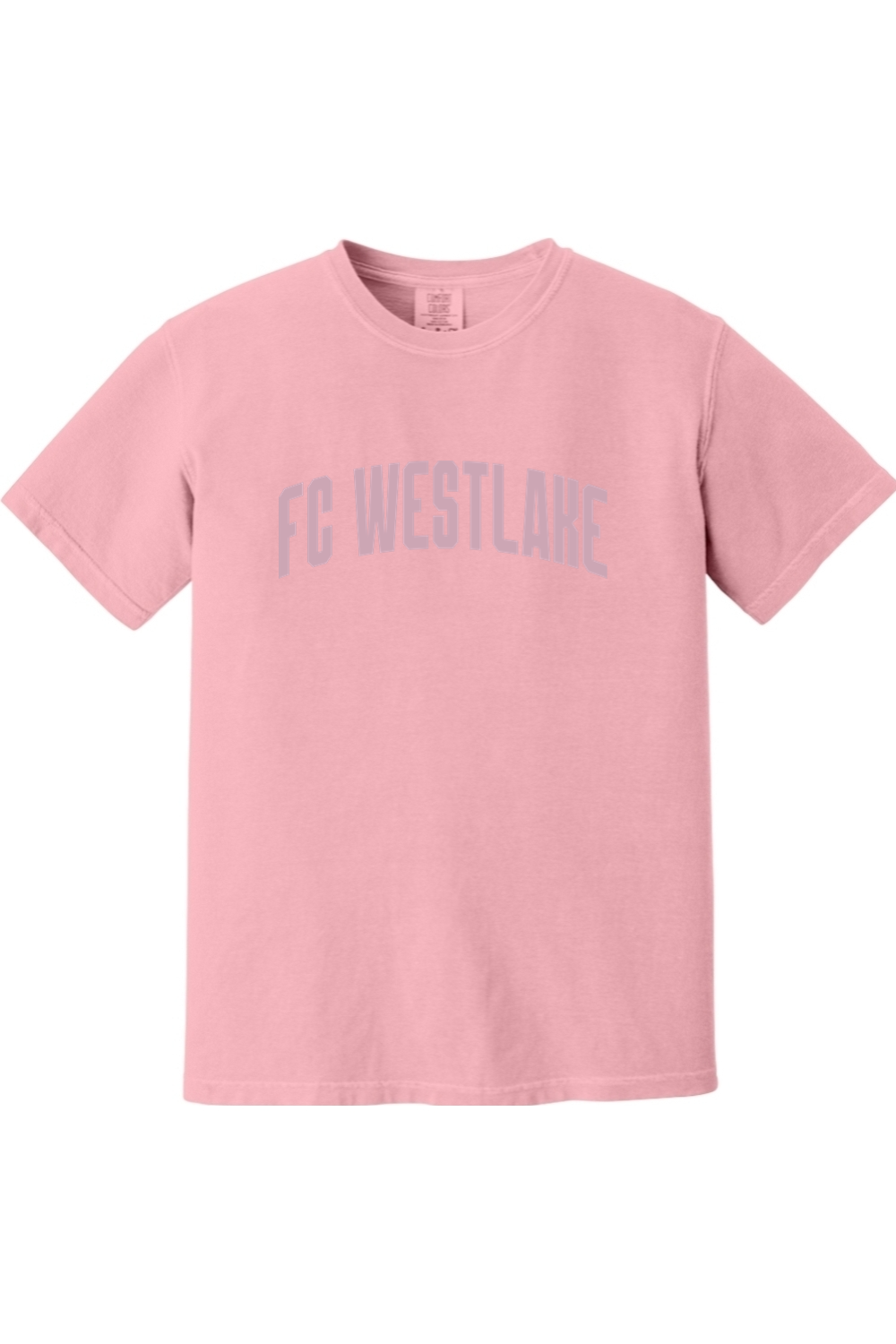FCW Tonal | Carnation Pink Tri Tee – front view