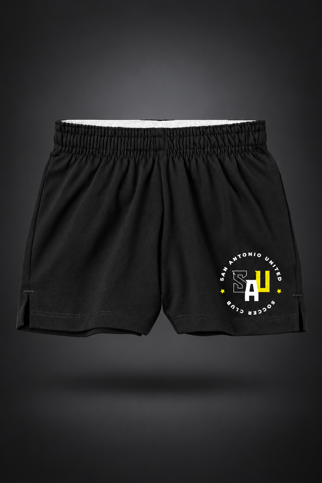 SAU Core | Youth Squad Short – Black, front view