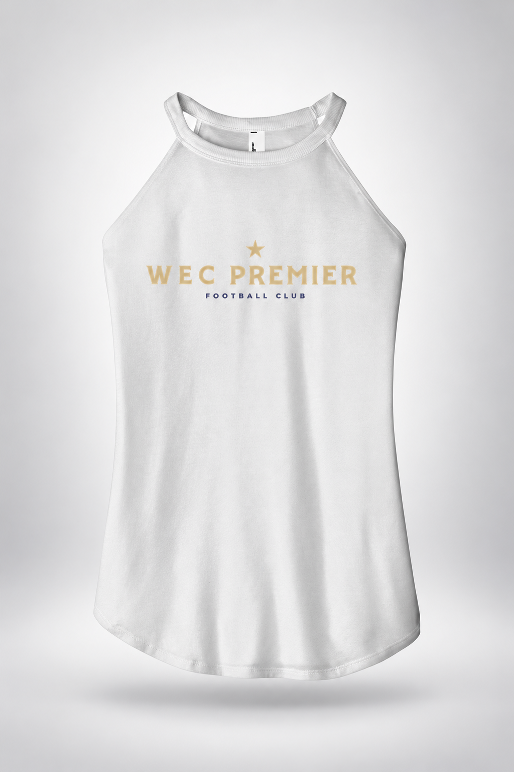 WEC Premier | Women's Active Tank – White, front view