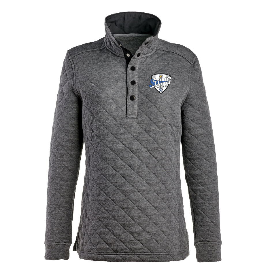 Sting JA Ladies Quilted Snap Pullover