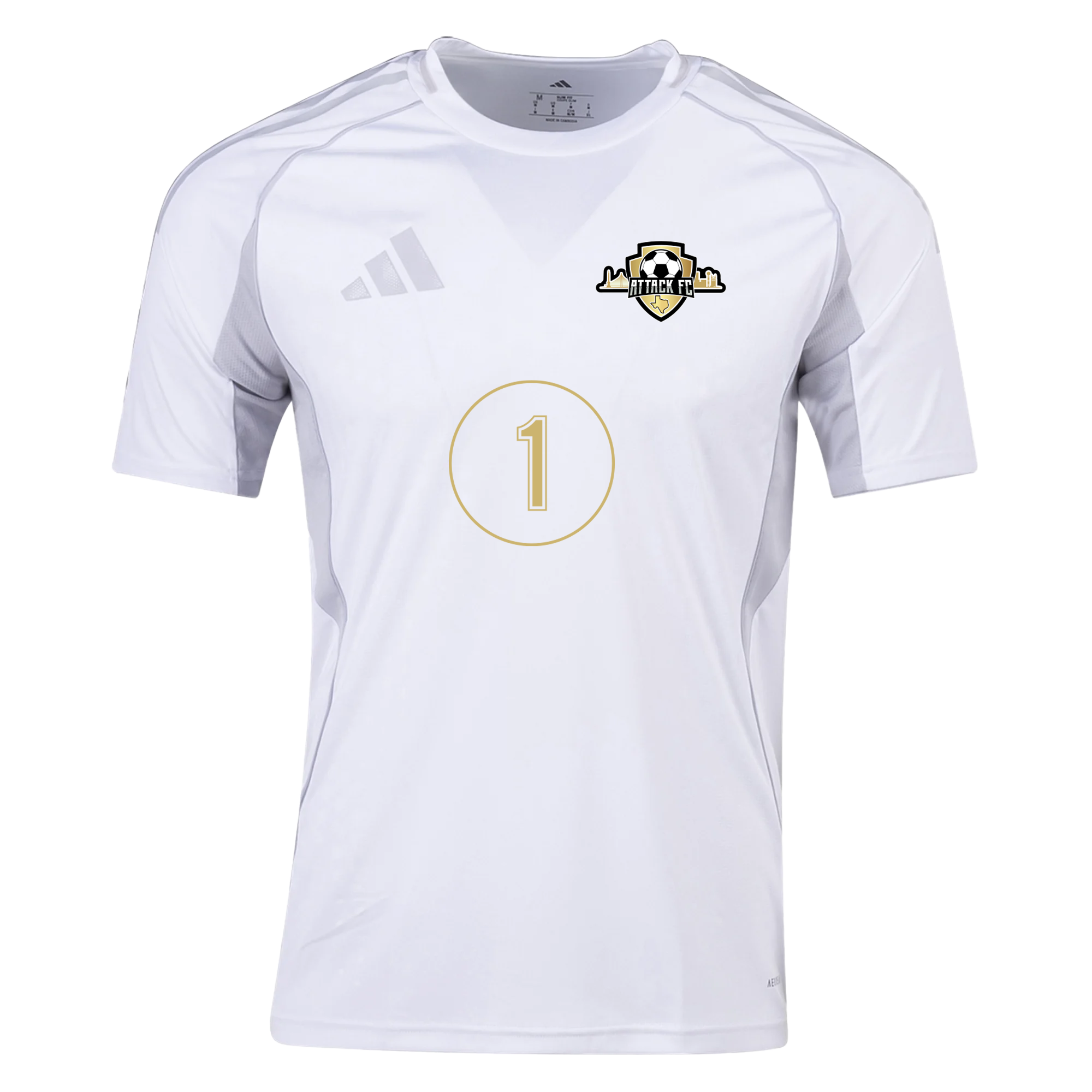 Attack FC adidas Tiro 25 Competition Jersey - White