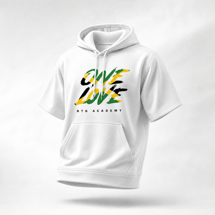 RTG Core | Short Sleeve White Hoodie