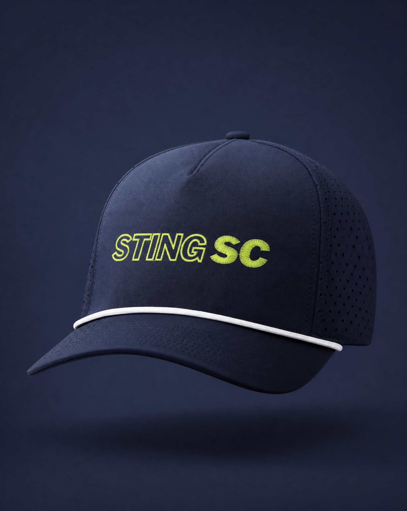 Sting Soccer Sideline | Neon & Navy Snapback