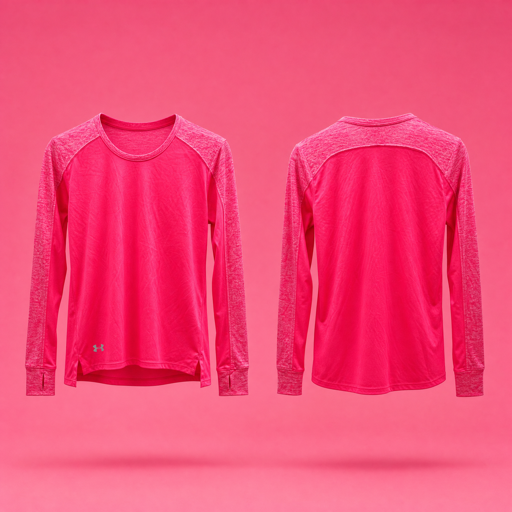 UA Women's Favorite Longsleeve – Pink, front view