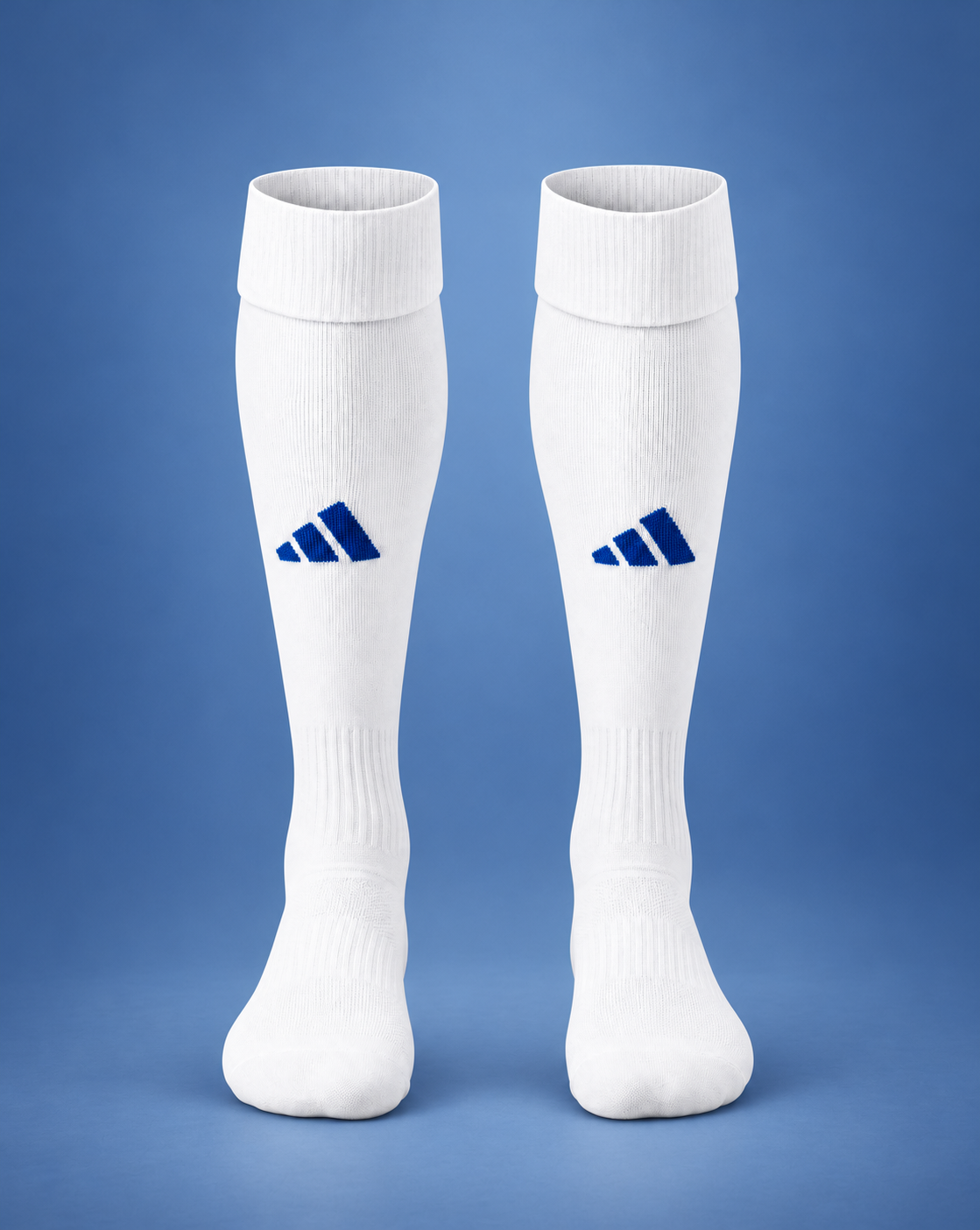 adidas Team Speed 5 OTC Sock - White/Royal