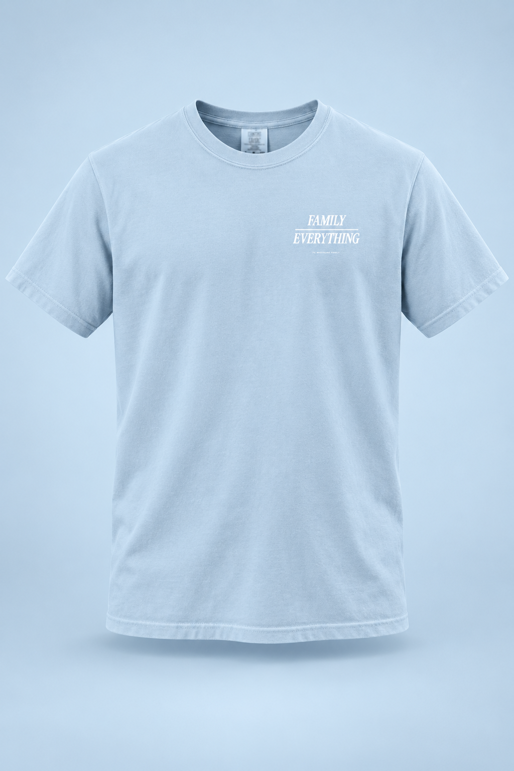 FCW ATX Event | Family Hydrangea Unisex Garment-Dyed Heavyweight T-Shirt – front view