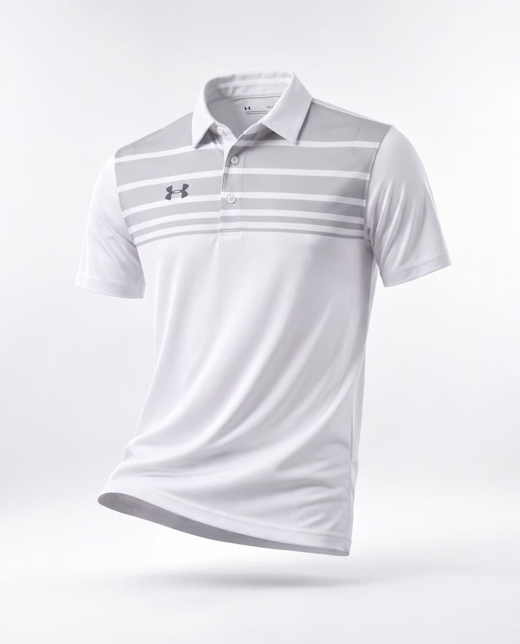 UA Men's Victor Polo – White, lifestyle view